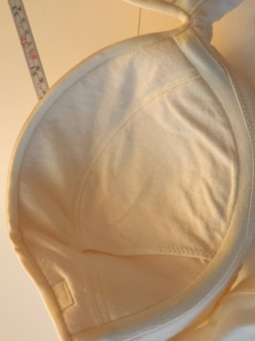 WonderBra Strapless Padded Underwired Plunge 36D Ivory Satin MISSING STRAPS 7262 - Picture 6 of 8